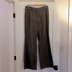 Wool blend brown trousers
